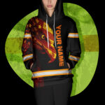 4 Hi Vis Hoodie Reflective Eagle Orange Neon Us Flag Patriotic Custom Name