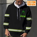 4 Hi Vis Hoodie Reflective Skull The Devil On My Shoulder Sometimes