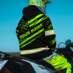 4 Hi Vis Hoodie Reflective US Flag Patriotic Custom Name Safety Workwear