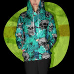 4 Hi Vis Hoodie Skull Reflective Safety Workwear 2