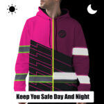 4 High Visibility Hoodie Custom Company Name, Logo, Hi Vis Reflective Safety 07