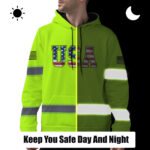 4 High Visibility Hoodie, Waterproof Reflective Hi Vis safety Hoodie