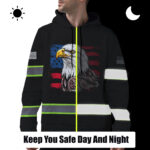 4 High Visibility Hoodie, Waterproof Reflective Hi Vis safety Hoodie