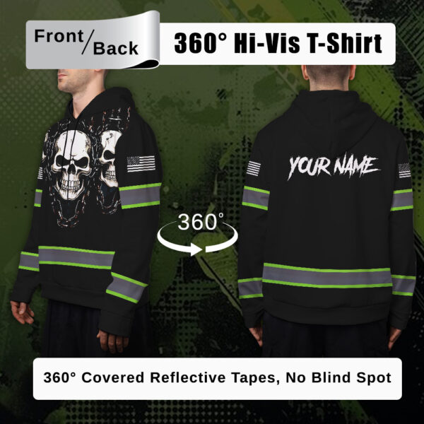 4 MADDLY High Visibility Hoodie, Waterproof Reflective Hi Vis sa