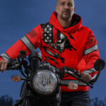 5 Hi Vis Hoodie Orange Skull Scratch Custom Name Reflective Safety Workwear