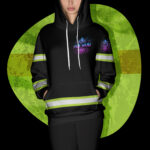 5 Hi Vis Hoodie Reflective Black If im Too Quiet And Smiling Custom Name Safety Workwear