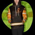 5 Hi Vis Hoodie Reflective Pattern Skull And Eagle Custom Name Safety Workwear 014