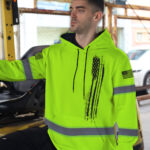 5 High Visibility Hoodie, Waterproof Reflective 52