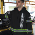 5 High Visibility Hoodie, Waterproof Reflective Hi Vis safety 55