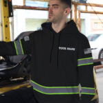 5 High Visibility Hoodie, Waterproof Reflective Hi Vis safety 57