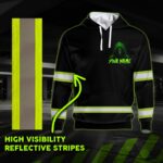 6 Hi Vis Hoodie Reflective Skull The Devil On My Shoulder Sometimes