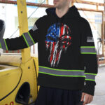 6 High Visibility Hoodie, Waterproof Reflective Hi Vis 54