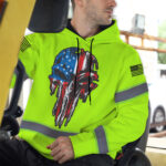 6 MADDLY High Visibility Hoodie, Waterproof Reflective Hi Vis sa