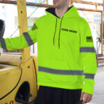 7 MADDLY High Visibility Hoodie, Waterproof Reflective Hi Vis sa
