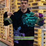 Hi-Vis-Hoodie-Reflective-Gradient-Polynesian-Turtle-Hawaiian-Custom-Name-6