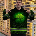 Hi-Vis-Hoodie-Reflective-Tapes-Moon-Raven-Viking-Symbol-Green-Neon-6