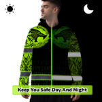 Hi-Vis-Hoodie-Reflective-Tapes-Wolf-Tattoo-Viking-Symbol-Green-Neon-3