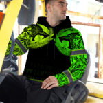 Hi-Vis-Hoodie-Reflective-Tapes-Wolf-Tattoo-Viking-Symbol-Green-Neon-5