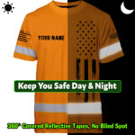 Hi-Vis-Shirt-Reflective-Orange-Neon-Strong-Skull-US-Flag-Custom-Name-7