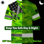 Hi-Vis-Shirt-Reflective-Scratch-Camo-Green-Neon-US-Flag-Safety-Workwear-2