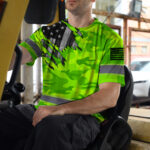 Hi-Vis-Shirt-Reflective-Scratch-Camo-Green-Neon-US-Flag-Safety-Workwear-8