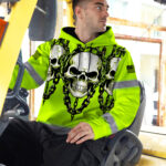High-Visibility-Hoodie-Green-Reflective-Skull-Safety-Shirt-For-Workers,-Runners,-Truckers,-Skull-Lovers-5