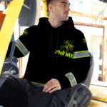 High-Visibility-Hoodie-Skull-Strong-Custom-Name-Reflective-Safety-Workwear-For-Workers,-Runners,-Truckers,-Skull-Lovers-4