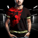 hi-vis-shirt-red-neon-viking-wolf-custom-name-reflective-safety-45-mc9
