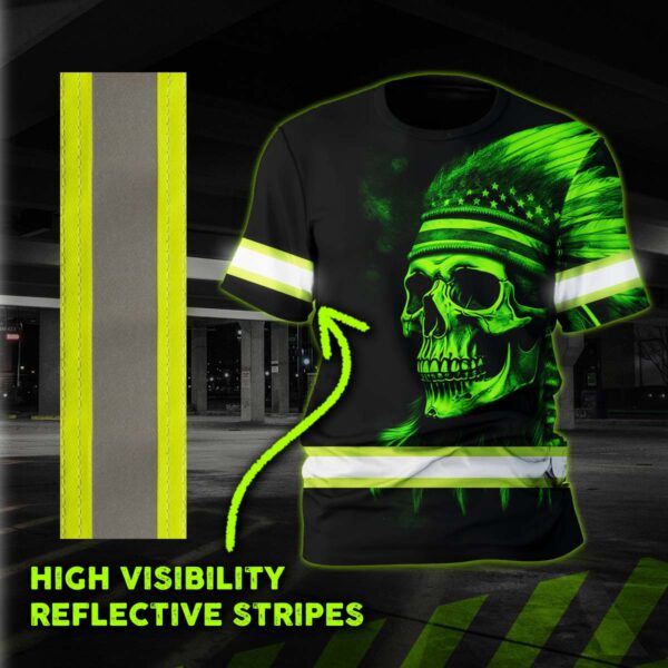 hi-vis-shirt-reflective-green-neon-native-skull-us-flag-workwear-055-5
