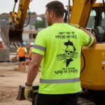 Attachment image of Himin's review on Safety Shirts Green Neon Reflective Customize Name Safety Workwear For Workers, Runners, Truckers, Skull Lovers
