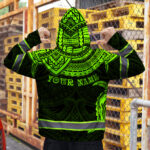 Hi-Vis-Hoodie-Reflective-Tapes-Green-Turtle-Flower-Hawaiian-Polynesian-7