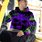 Hi-Vis-Hoodie-Reflective-Tapes-Violet-Neon-Skull-Safety-Workwear-For-Workers-4
