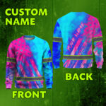 Hi Vis Long Sleeve Shirt Reflective Tapes Pink Neon And Blue US Flag 2
