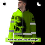 Hi-Vis-Zip-Hoodie-Reflective-Tapes-Black-Skull-US-Flag-Safety-Workwear-2
