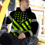 Hi-Vis-Zip-Hoodie-Reflective-Tapes-Green-Black-USA-Flag-Safety-Workwear-5