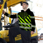 Hi-Vis-Zip-Hoodie-Reflective-Tapes-Green-Black-USA-Flag-Safety-Workwear-8