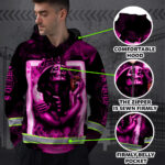 High-Visibility-Hoodie-Reflective-Sugar-Skull-Pink-His-Queen-Safety-3