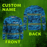 High Visibility Reflective Blue Custom Name Long Sleeve Safety 3