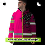 Hi-Vis-Hoodie-Reflective-Scratch-Pink-Neon-US-Flag-Custom-Name-3