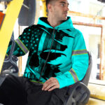 Hi-Vis-Zip-Hoodie-Reflective-Tapes-Blue-Neon-Skull-US-Flag-Scratch-Custom-Name-Safety-Workwear-For-Workers,-Runners,-Cyclists,-Patriotic-4