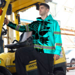 Hi-Vis-Zip-Hoodie-Reflective-Tapes-Blue-Neon-Skull-US-Flag-Scratch-Custom-Name-Safety-Workwear-For-Workers,-Runners,-Cyclists,-Patriotic-7