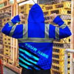 Hi-Vis-Zip-Hoodie-Reflective-Tapes-Blue-USA-Flag-Safety-Workwear-For-Runners,-Cyclists,-Patriotic-6