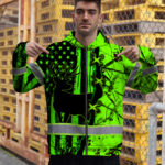 Hi-Vis-Zip-Hoodie-Reflective-Tapes-Deer-Hunting-US-Flag-Custom-Name-6