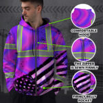 Hi-Vis-Zip-Hoodie-Reflective-Tapes-Hologram-USA-Flag-Safety-Workwear-3