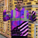 Hi-Vis-Zip-Hoodie-Reflective-Tapes-Hologram-USA-Flag-Safety-Workwear-5