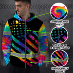 Hi-Vis-Zip-Hoodie-Reflective-Tapes-Rainbow-Tie-Dye-Safety-Workwear-3
