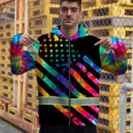 Hi-Vis-Zip-Hoodie-Reflective-Tapes-Rainbow-Tie-Dye-Safety-Workwear-5