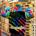 Hi-Vis-Zip-Hoodie-Reflective-Tapes-Rainbow-Tie-Dye-Safety-Workwear-6