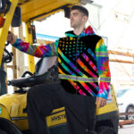 Hi-Vis-Zip-Hoodie-Reflective-Tapes-Rainbow-Tie-Dye-Safety-Workwear-7