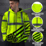 Hi-Vis-Zip-Hoodie-Reflective-Tapes-Yellow-Neon-USA-Flag-Safety-Workwear-For-Cyclists,-Patriotic-3